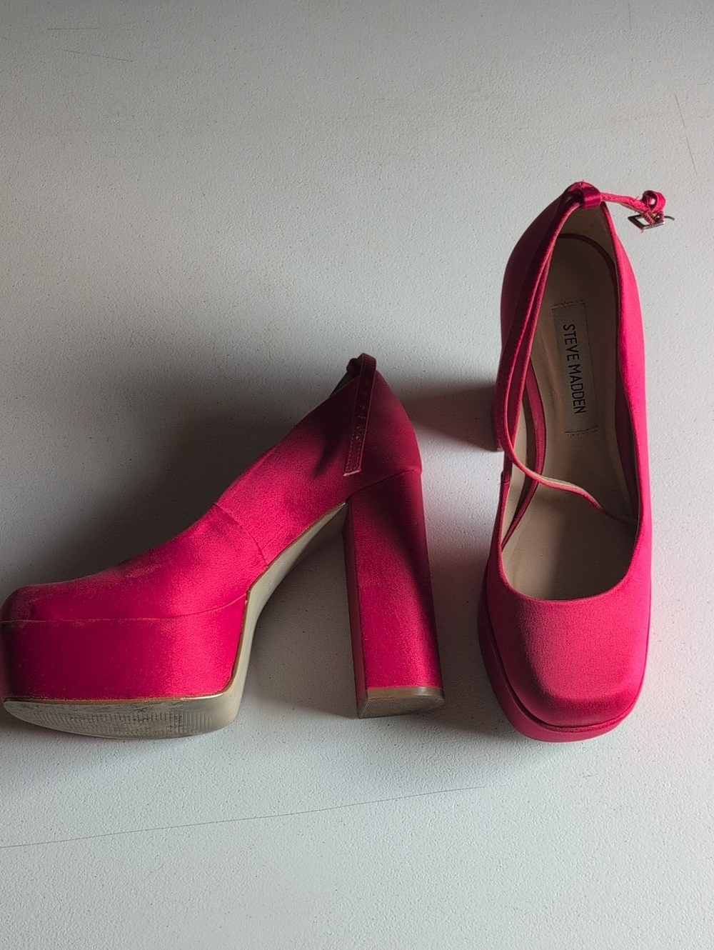 Hot Pink Platform Pumps